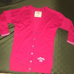 Pink Hollister Cardigan